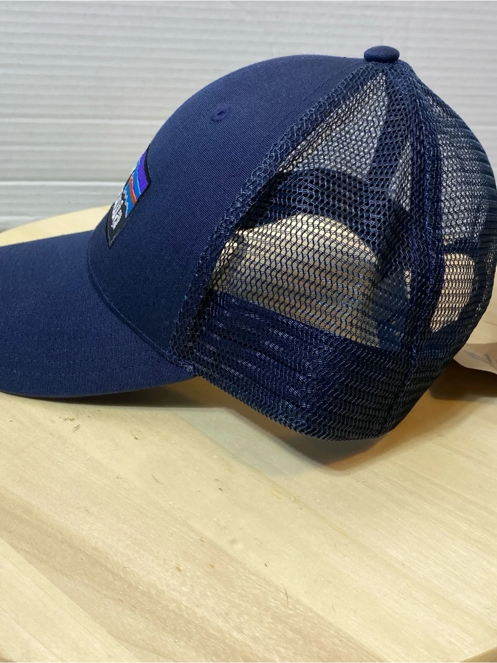 NWT Patagonia P-6 Logo LoPro Trucker Hat New Navy Blue Mesh Snapback Cap 38283⁠
